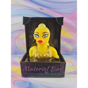 Celebriducks Material Bird Rubber Duck Collectible New in Box Music